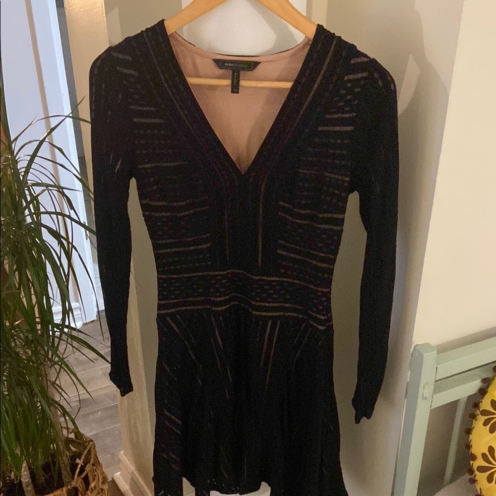 Elegant Black Long Sleeve Dress